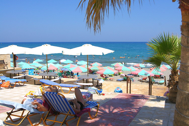 Sonnenterrasse, Strand und Meer